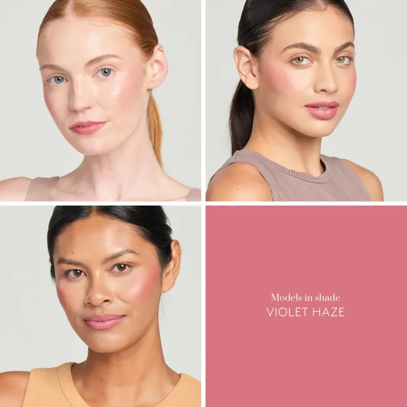 Modelos con Colorescience Color Balm en tono Violet Haze