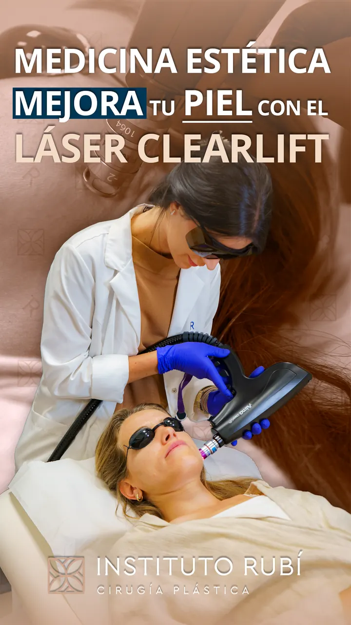 Tratamiento de medicina estética con láser Clearlift en Instituto Rubí